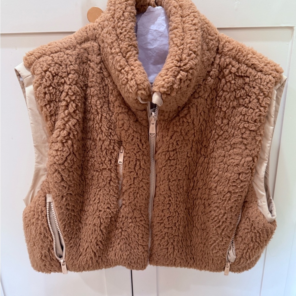 Cozy Brown Sherpa vest by Free People